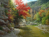 "Bright Autumn" a 36x48 commissioned painting by William Hagerman