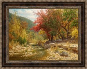 autumn landscape giclee with clear stream artwork by artist William Hagerman
