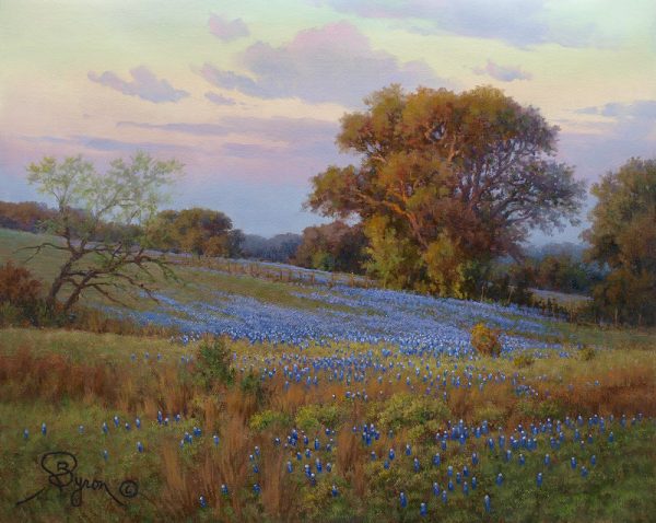 bluebonnet oil painting qualified original by artist William Byron Hagerman