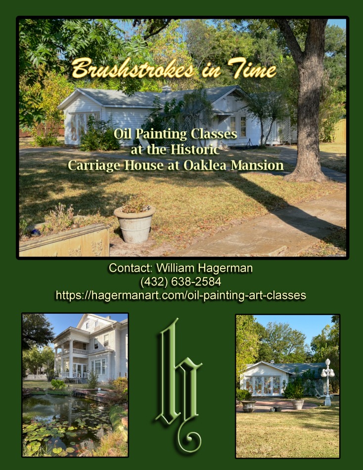 oil painting art classes Winnsboro Texas Oaklea Mansion