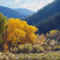 autumn landscape oil painting by William Hagerman