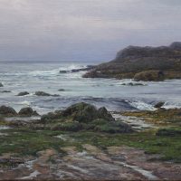 California coast seascape oil painting by William Hagerman
