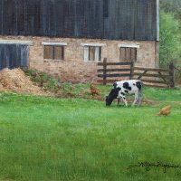 Peaceful Grazing 9x12 oil copyright