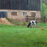 Peaceful Grazing 9x12 oil copyright