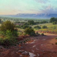 West Texas landscape oil painting by William Hagerman
